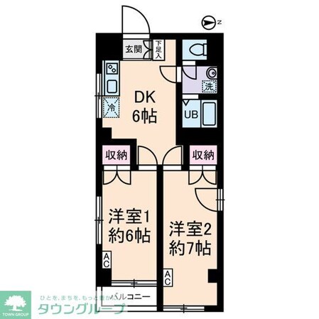 スカイプラザの物件間取画像